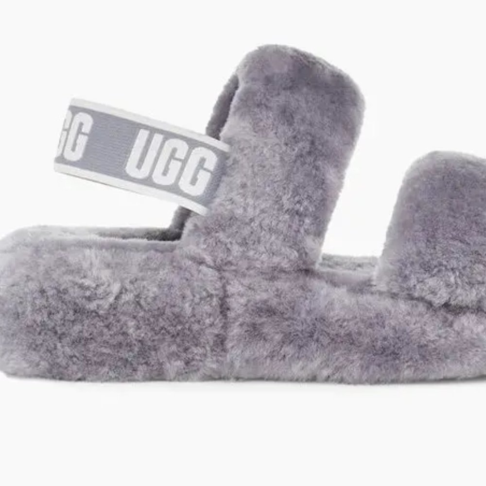 UGG Purple Oh Yeah Fluffy Sandal Slides